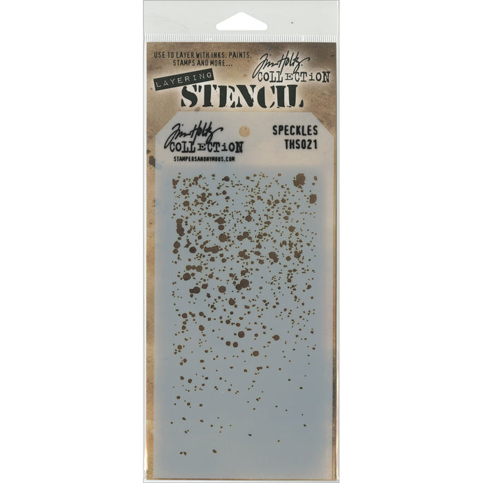 Tim Holtz Layered Stencil 4.125"X8.5"-Speckles