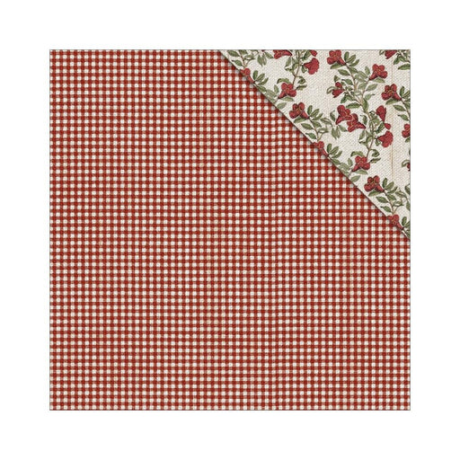 Fabscraps - 12" x 12" Double-Sided Paper - Poemgranate Check