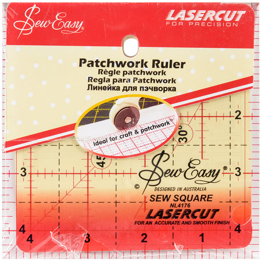 Tacony SewEasy Square Quilt Ruler-4.5"X4.5"