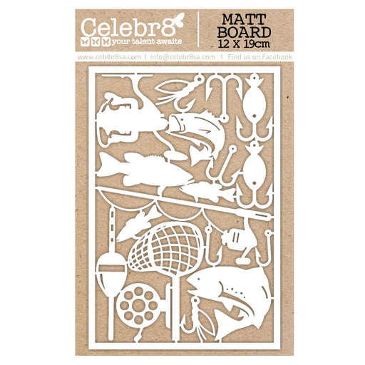 Celebr8 - Matt Board Equi - Let's Go Fishing & Camping