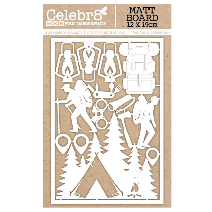 Celebr8 - Matt Board Equi Elements - Let's Go Fishing & Camping