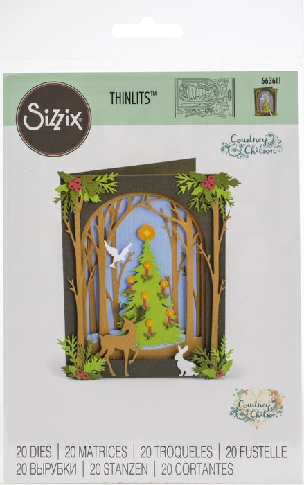 Sizzix Thinlits Dies By Courtney Chilson-Christmas Shadow Box