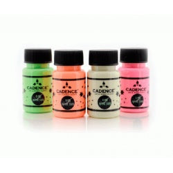 Cadence - Glow in the Dark - Fabric Paint - Natural Green - 50ml