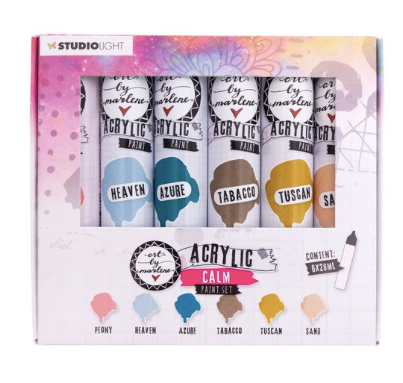 Studio Light - Acrylic Paint Set - Calm - 28ml 6/Pkg