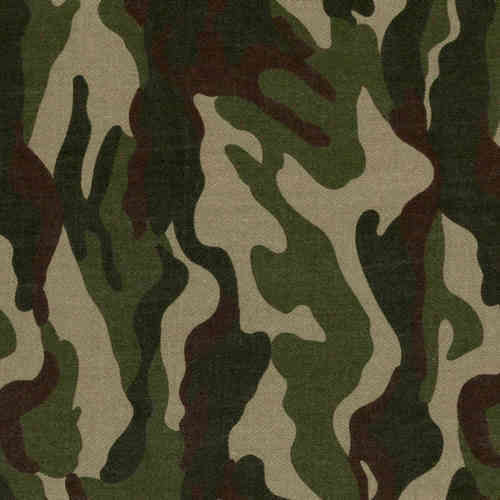 Doodles - Printed Camouflage Fabric - 150cm x 0.5M