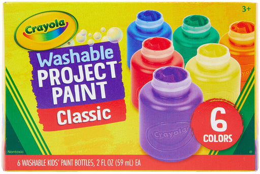 Crayola Washable Kids Paint 2oz 6/Pkg-Classic