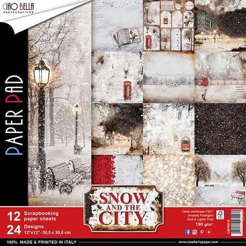 Ciao Bella - 12" x 12" Paper Pack - Snow and the City