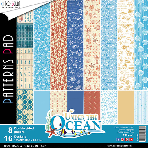 Ciao Bella - 12" x 12" Double Sided - Paper Pack - Under the Ocean