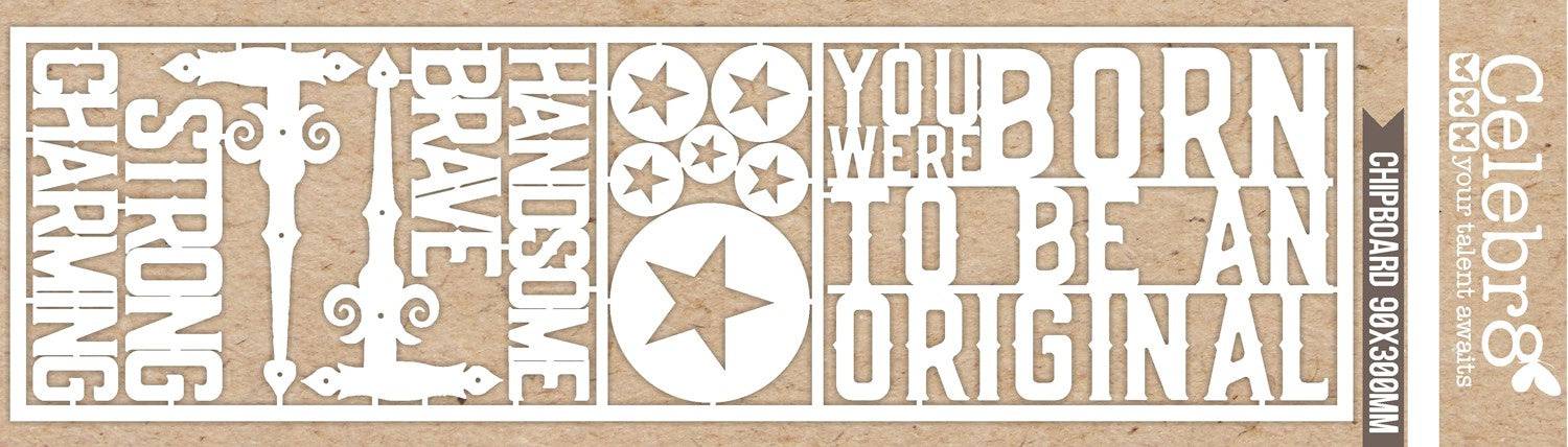 Celebr8 - Matt Board Lanki Card - Born to be an Original