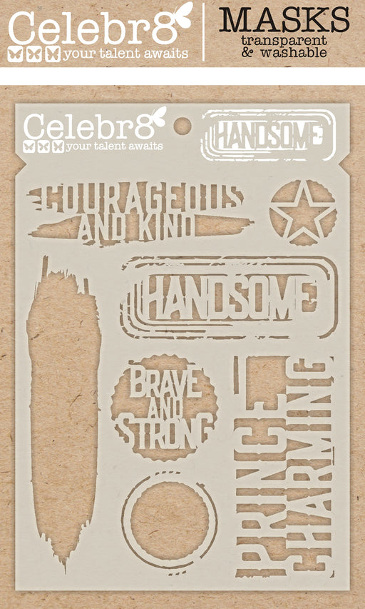 Celebr8 - Mask/Stencil - Bold & Brave - Handsome