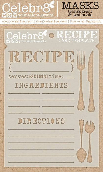 Celebr8 - Mask - Recipe Card