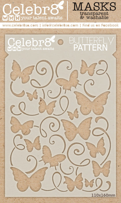 Celebr8 - Happy Days - Mask - Butterfly Pattern