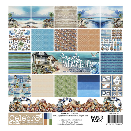 Celebr8 - Sandy Memories - Paper Pack