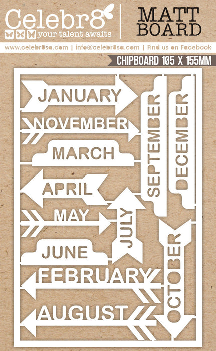 Celebr8 - Matt Board Equi - Calendar Tabs