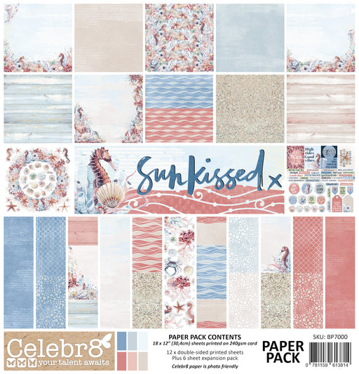 Celebr8 - Sunkissed - Paper Pack - 30cm x 30cm