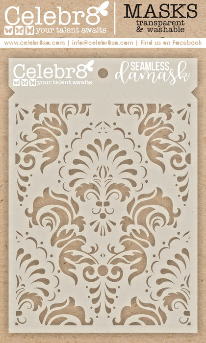 Celebr8 - Thankful Mask - Seamless Damask