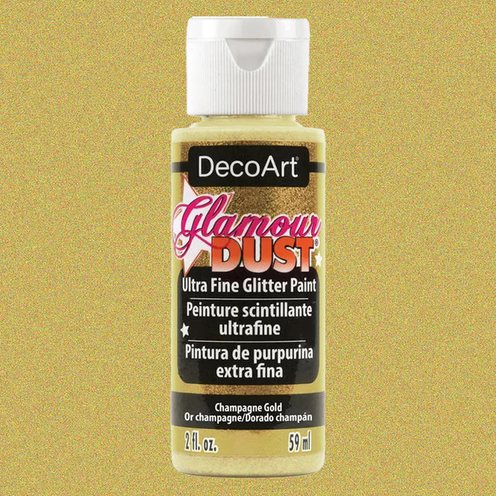 DecoArt Glamour Dust Glitter Paint 2oz-Champagne