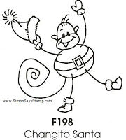 Stampendous - Cling Rubber Stamp - Changito Santa