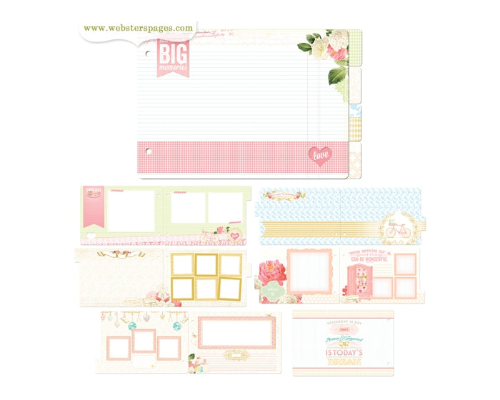 Webster's Pages - Mini Chipboard Album Kit - Growing Up Girl