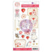 Prima Marketing - Chipboard Stickers 38/Pkg - Strawberry Milkshake