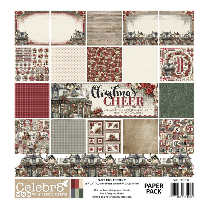 Celebr8 Christmas Cheer 250gsm – Paper Pack