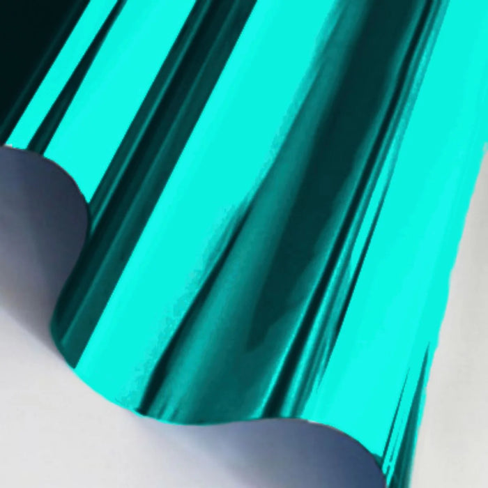 Grafitack Smooth Gloss Chrome-Turquoise Self Adhesive Vinyl 30cm X 1.2m