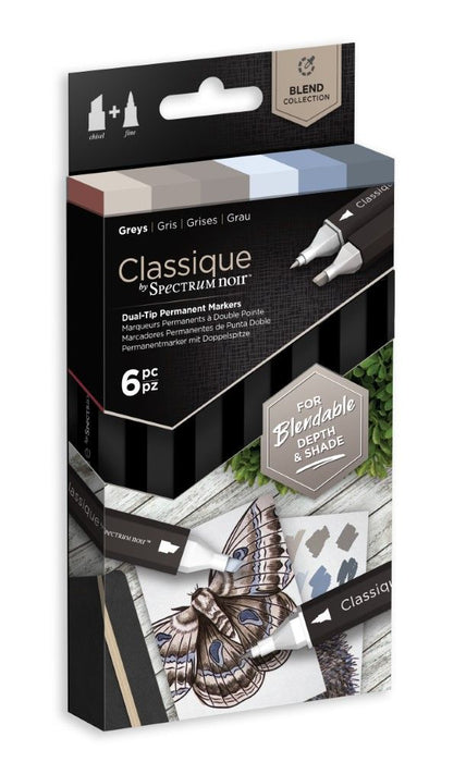 Crafter's Companion - Spectrum Noir Classique (6PC) - Greys