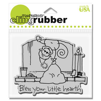 Stampendous - Cling Rubber Stamp - Changito Hearth