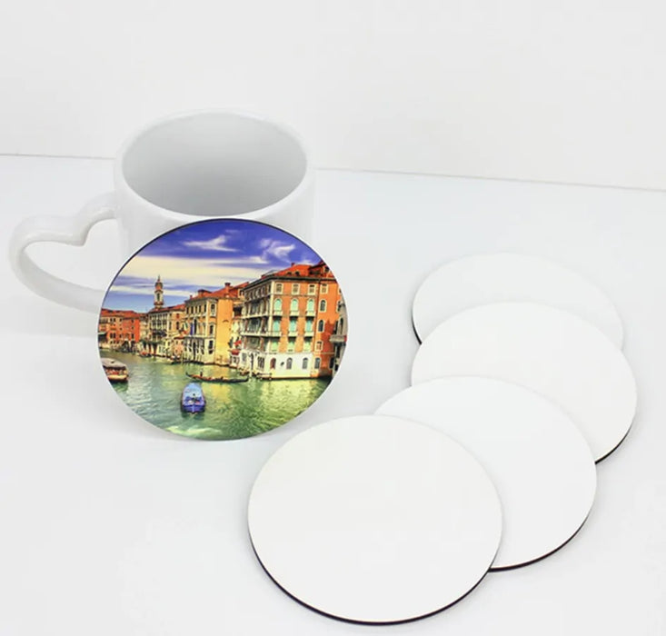 Muggit - Sublimation Blank - Wooden Coasters - Round - 10cm