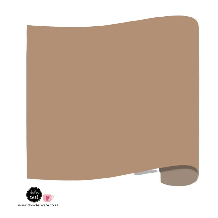Poli-Flex Turbo - Heat Transfer Vinyl - Coffee (30cm x 1m)