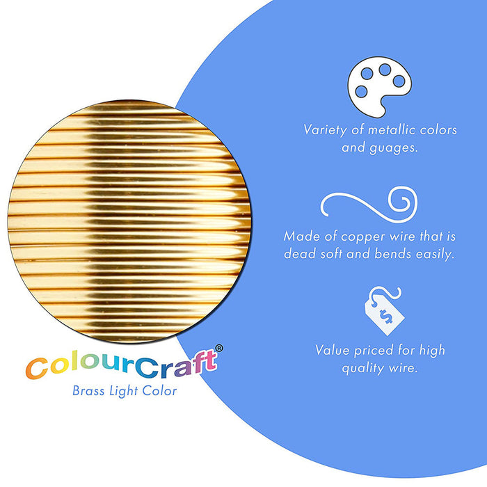 ColourCraft Wire, 20 Gauge 0.032 in / 0.81 mm, Silver Plated Tarnish Resistant, 13.8 m / 15 yd spool