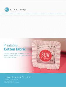 Silhouette America - Cotton Fabric - Printable (inkjet) - 8 Sheets