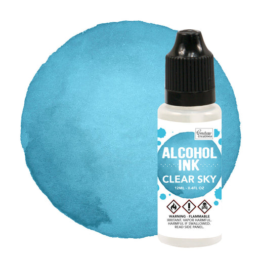 Couture Creations - Alcohol Ink - Aqua / Clear Sky - 12ml