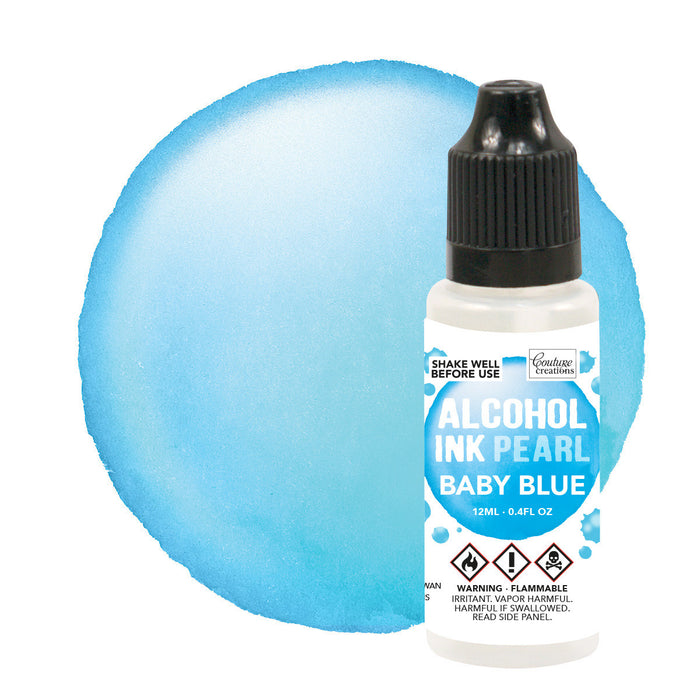 Couture Creations - Alcohol Ink Pearl - Tranquil / Baby Blue - 12ml