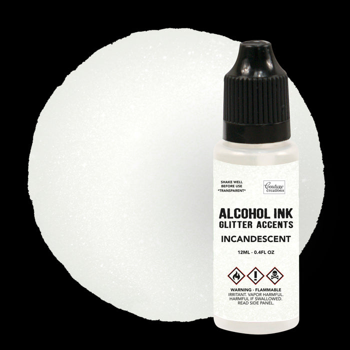 Couture Creations - Alcohol Ink - Glitter Accents - Incandescent - 12ml