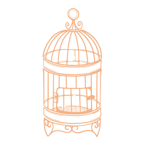 Couture Creations - My Secret Love Mini Stamp - Small Birdcage