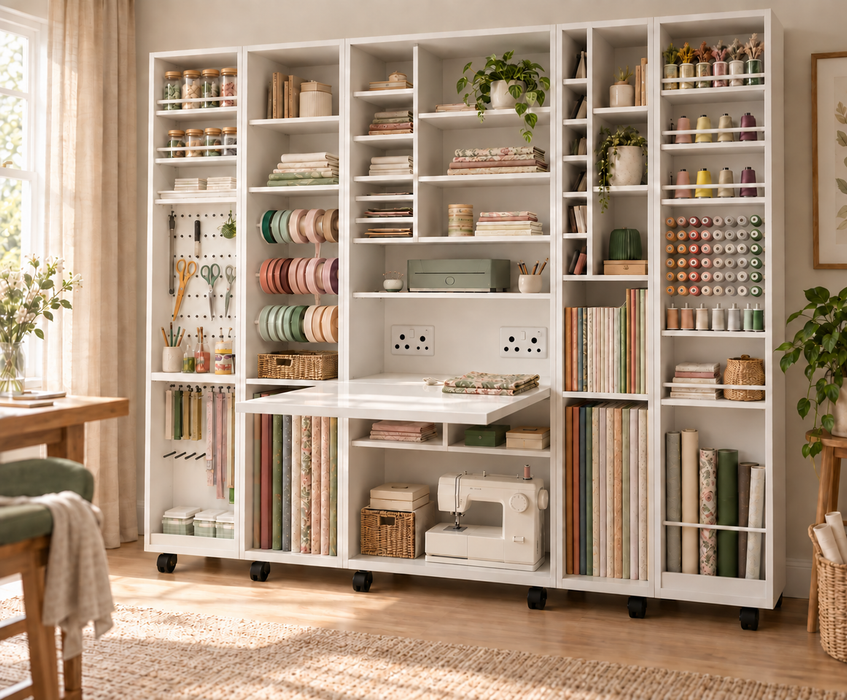 Doodles - Big Daddy Craft and Sewing Cupboard - XLarge, White - Coming Soon