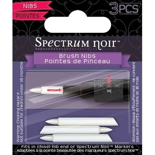 Crafter's Companion Spectrum Noir - Pen Brush Nibs - 3 pack