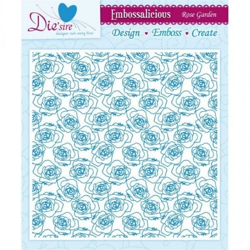 Crafter's Companion - 8"x8" Embossalicious Folder - Rose Garden(only A4 & Bigger machines)