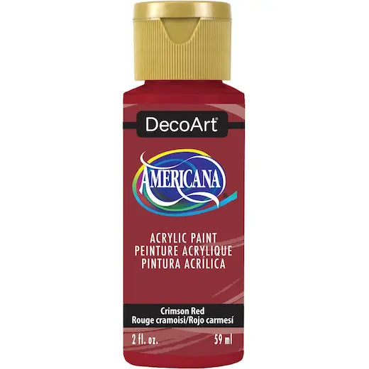 DecoArt - Americana Acrylic Paint 2oz - Crimson Red
