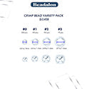 Crimp Bead Variety Pack, Sizes 0, 1, 2, 3, Silver Plated, 600 pc