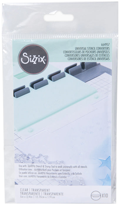 Sizzix Stencil & Stamp Tool Accessory 10/Pkg-Universal Stencil Converters