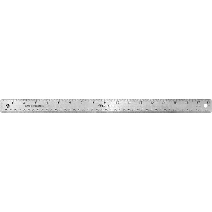 Westcott Metal Ruler 18"-