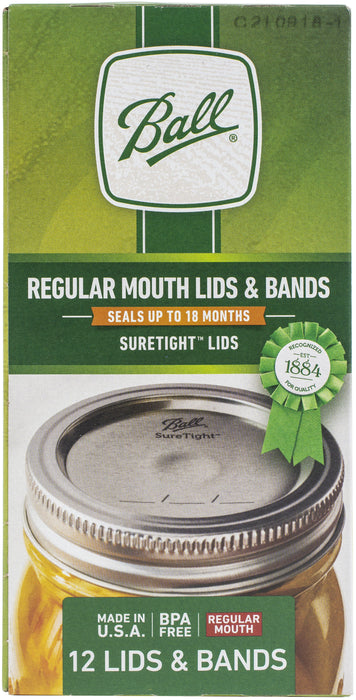 Ball(R) Lids & Bands 12/Pkg-Regular Mouth