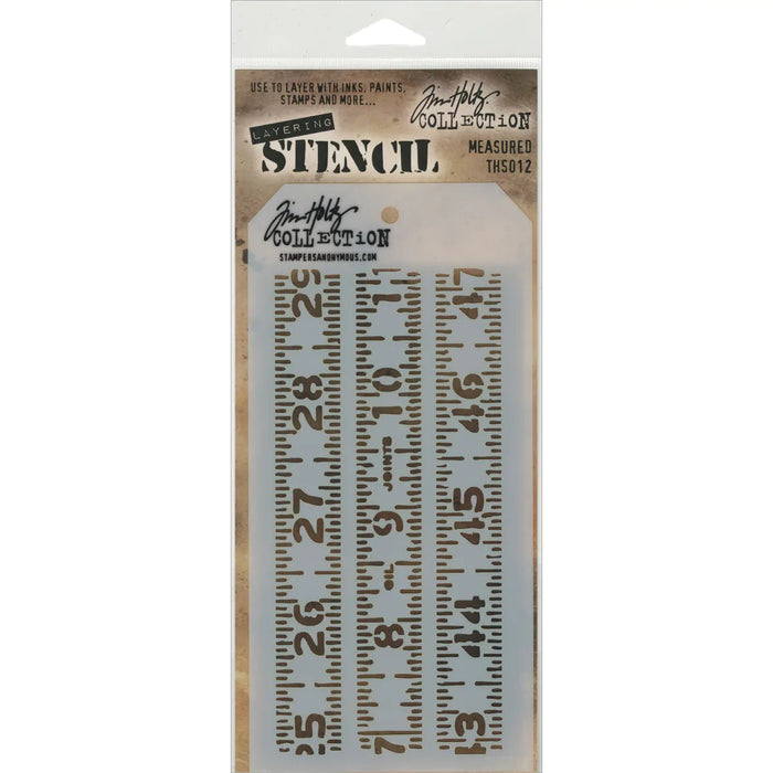 Tim Holtz Layered Stencil 4.125"X8.5"-Measured