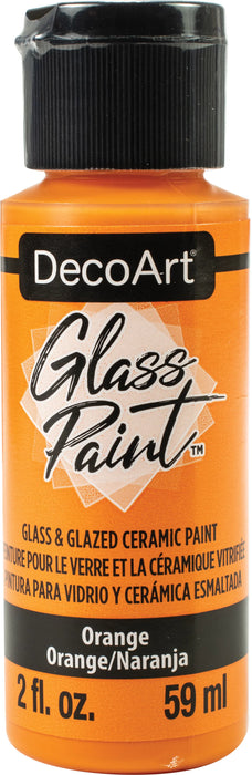 DecoArt Glass Paint 2oz-Orange