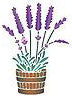 Sceptre Seven Designs - Stencils - Lavender Pot