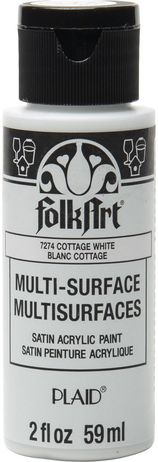 FolkArt Multi-Surface Acrylic Paint 2oz-Cottage White