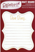 Celebr8 - Matt Board - Writing Pad - Swirl Edge - Diary