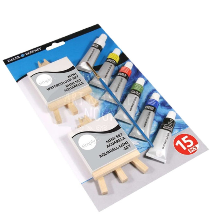 Daler-Rowney - Simply Watercolour Mini Canvas Easel Set